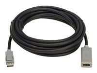 Eaton Tripp Lite Series DisplayPort Extension Cable with Active Repeater and Latching Connector (M/F), 4K 60 Hz, HDR, 4:4:4, HDCP 2.2, 20 ft. (6.1 m), TAA - DisplayPort-kabel - TAA-samsvar - DisplayPort (hann) til DisplayPort (hunn) - DisplayPort 1.2 - 6.1 m - passiv, gullbelagte kontakter, aktiv forsterker, 4K 60Hz støtte - svart, grå P579-020-4K6