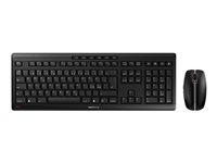 CHERRY STREAM DESKTOP RECHARGE - Tastatur- og mussett - trådløs - 2.4 GHz - Pan Nordic - tastsvitsj: CHERRY SX - svart JD-8560PN-2