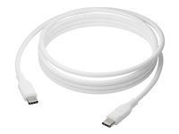 dbramante1928 re-charge - USB-kabel - 24 pin USB-C (hann) til 24 pin USB-C (hann) - USB 2.0 - 2.5 m - flettet kabel, USB Power Delivery (100 W), up to 480 Mbps CB25CCWH7091