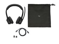 Logitech Zone 305 - Hodesett - on-ear - Bluetooth - trådløs - USB-C via Bluetooth-adapter - lydisolerende - Certified for Zoom Rooms, Google Meet Certified, Works With Chromebook Certified, Works With Google Voice 981-001453