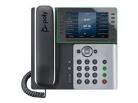 Poly Edge E550 - VoIP-telefon med anrops-ID/samtale venter - treveis anropskapasitet - SIP, SDP - midnattsblå, hvit 82M91AA