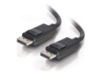 C2G 10ft Ultra High Definition DisplayPort Cable with Latches - 8K DisplayPort Cable - M/M - DisplayPort-kabel - DisplayPort (hann) til DisplayPort (hann) - 3.05 m - låst - svart 54402