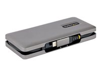 StarTech.com 4-Port USB-C Hub, 1x USB-A and 3x USB-C Ports, USB 3.1 10Gbps, Bus Powered, USB Type C Hub with 9.8in (25cm) Wrap-Around Cable, Portable USB-C to USB-A Hub - USB Expansion Hub (HB31CM1A3CB) - Hub - 1 x USB 3.2 Gen 2 + 3 x USB-C 3.2 Gen 2 - stasjonær HB31CM1A3CB