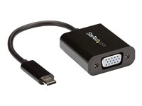 StarTech.com USB-C to VGA Adapter - Black - 1080p - Video Converter For Your MacBook Pro - USB C to VGA Display Dongle (CDP2VGA) - USB/VGA-adapter - 24 pin USB-C (hann) til HD-15 (VGA) (hunn) - USB 3.1 Gen 1 / Thunderbolt 3 - 18 cm - 1920 x 1200 (WUXGA)-støtte, USB-strøm - svart - for P/N: BNDTB10GI, BNDTB210GSFP, BNDTB410GSFP, BNDTB4M2E1, BNDTBUSB3142, TB4CDOCK CDP2VGA