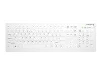 Active Key AK-C8112 - Tastatur - medisinsk - full size - vaskbar - trådløs - 2.4 GHz - QWERTY - Europa - tastsvitsj: CHERRY SX - hvit AK-C8112-FU1-W/EU