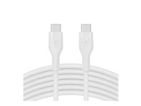 Belkin BoostCharge - USB-kabel - 24 pin USB-C (hann) til 24 pin USB-C (hann) - 3 m - hvit CAB009BT3MWH
