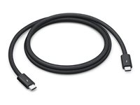 Apple Thunderbolt 5 Pro - Thunderbolt-kabel - 24 pin USB-C (hann) til 24 pin USB-C (hann) - USB4 / Thunderbolt 3 / Thunderbolt 4 / Thunderbolt 5 / DisplayPort 2.1 - 1 m - passiv, støtte for kjedekopling - svart MC9C4ZM/A