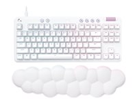 Logitech G G713 - Tastatur - uten nummertastatur - bakgrunnsbelyst - USB - QWERTY - Nordisk (dansk/finsk/norsk/svensk) - tastsvitsj: Linear - hvit 920-010675
