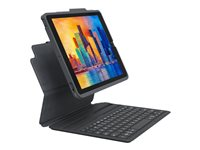 ZAGG Pro Keys - Tastatur og folioveske (avtakbart etui) - bakgrunnsbelyst - trådløs - Bluetooth - QWERTY - Nordisk 103410816