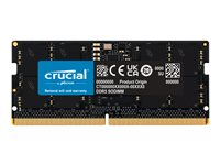 Crucial - DDR5 - modul - 16 GB - SO DIMM 262-pin - 2400 MHz / PC5-38400 - CL40 - 1.1 V - ikke-bufret - ikke-ECC CT16G48C40S5