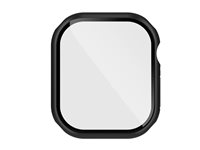 Belkin SCREENFORCE TemperedCurve - Støtfanger for smartarmåndsur - 2-i-1, 46mm - herdet glass (9H) - svart - for Apple Watch Series 10 (GPS + Cellular) (46 mm), Series 10 (GPS) (46 mm) OWA003HQBK