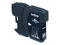 Brother LC1100BK - 2-pack - svart - original - blister med akustisk / elektromagnetisk alarm - blekkpatron - for Brother DCP-185, 385, 395, 585, J715, MFC-490, 5490, 5890, 5895, 6890, 790, 795, 990, J615 LC1100BKBP2DR