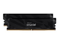 Crucial Pro OC - DDR5 - sett - 32 GB: 2 x 16 GB - DIMM 288-pin - 6400 MT/s / PC5-51200 - 1.35 V - ikke-bufret - matt stealth-svart CP2K16G64C32U5B