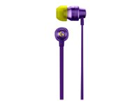 Logitech G G333 - Ørepropper med mikrofon - i øret - kablet - 3,5 mm jakk - purpur 981-000936