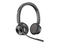 Poly Savi 7320-M Office - 7300 Office Series - hodesett - on-ear - DECT - trådløs - svart - Certified for Microsoft Teams 8D3J6AA#ABB