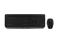 CHERRY GENTIX DESKTOP - Tastatur- og mussett - trådløs - 2.4 GHz - Pan Nordic - svart JD-7000PN-2