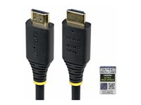 StarTech.com - Ultra High Speed - HDMI-kabel - HDMI hann til HDMI hann - skjermet - svart - passiv, 4K 120 Hz støtte, 8 K 60 Hz (7680 x 4320) støtte HDMI21-CBL-8K60-50CM