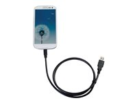 C2G Samsung Galaxy Charge and Sync Cable - Lade-/datakabel - Micro-USB type B hann til USB hann - 1.83 m - svart 81711