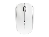 CHERRY MW 2200 - Mus - ergonomisk - høyre- og venstrehåndet - optisk - 3 knapper - trådløs - 2.4 GHz - USB trådløs mottaker - hvit JW-T2200-0