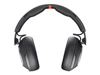 Poly Voyager Surround 85 - Voyager Surround 80 series - hodesett - full størrelse - Bluetooth - trådløs - aktiv støydemping - USB-C via Bluetooth-adapter - svart - UC-sertifisert 8G7T7AA